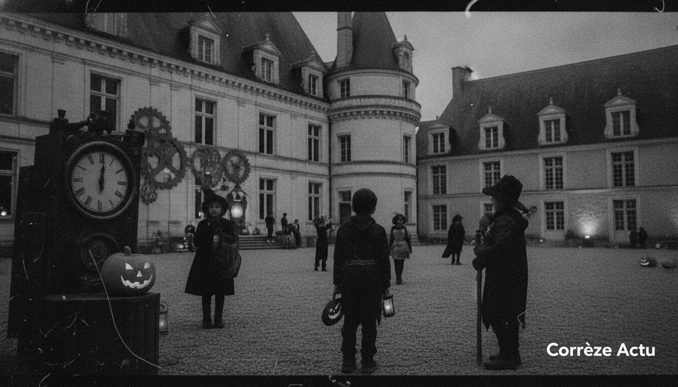 Affiche de : Halloween à Pompadour : les jeunes enquêteurs au secours de l'Horloge Magique