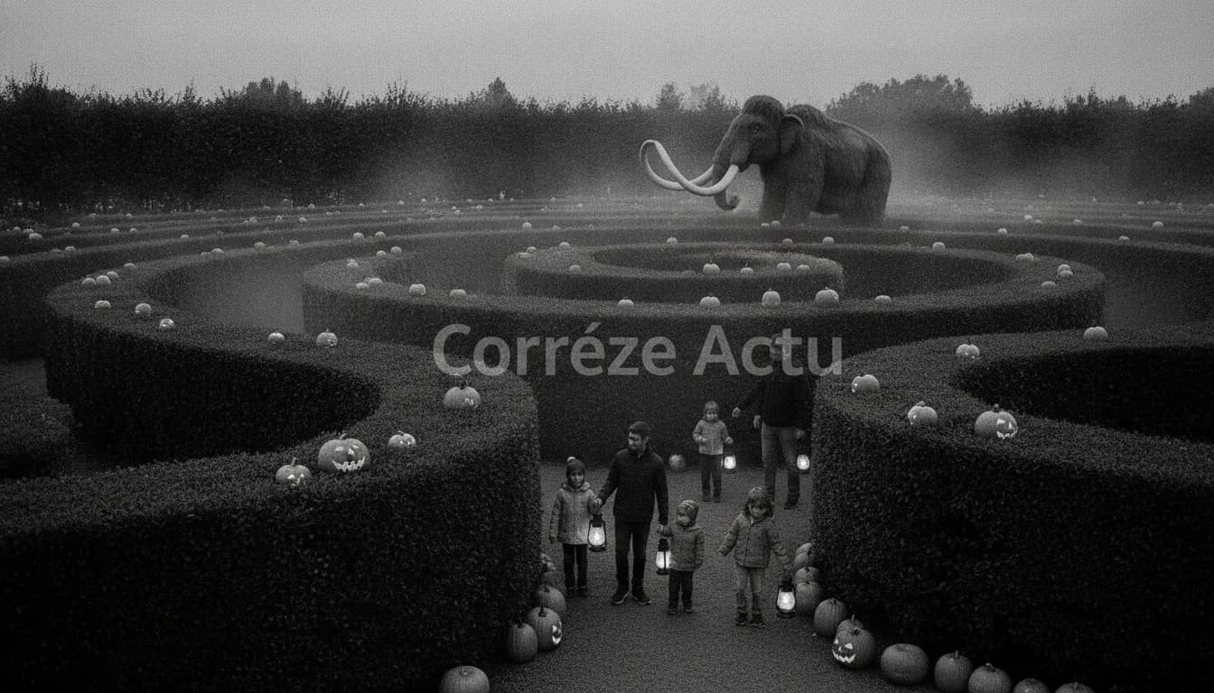 Affiche de : Frissons préhistoriques au Labyrinthe de la peur du Bugue