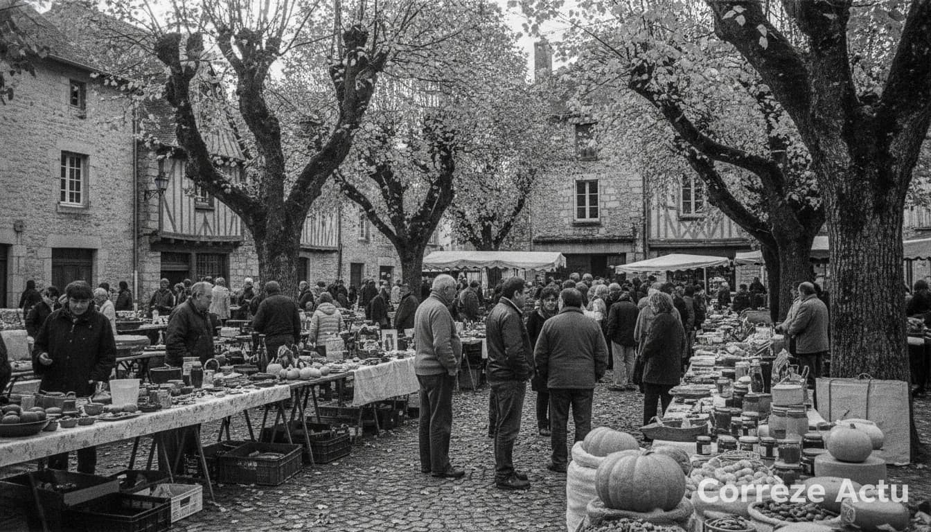 Affiche de : Beaulieu-sur-Dordogne : chiner et goûter le terroir à la Foire d'automne