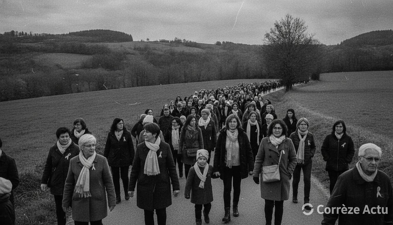 Affiche de : L'Usselloise : marcher pour faire reculer le cancer