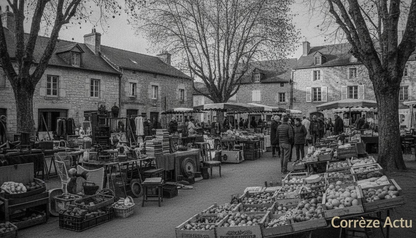 Affiche de : Beaulieu-sur-Dordogne chine et déguste à sa foire d'automne