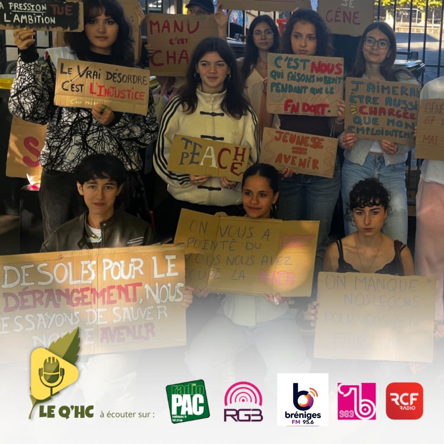 Des étudiants qui manifestent