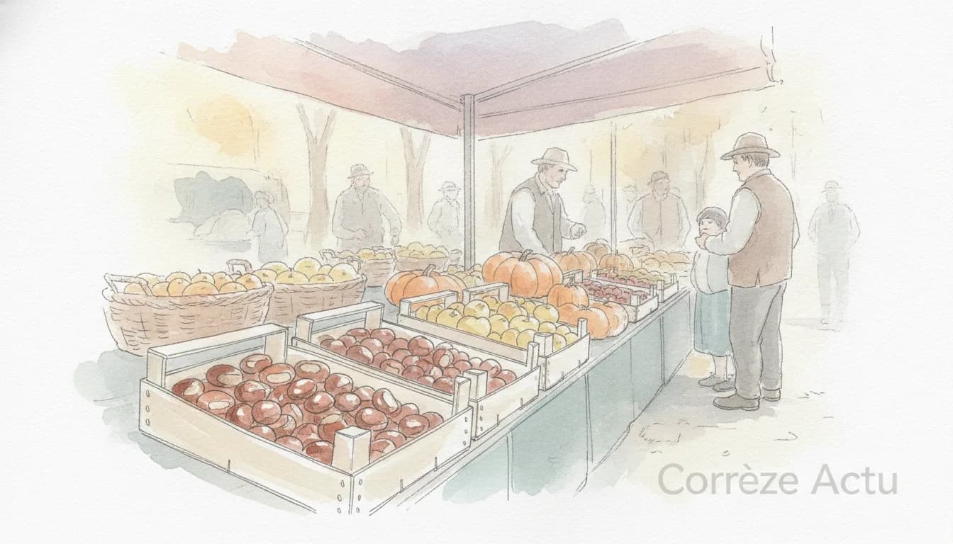 Illustration : Châtaignes : récolte divisée par deux, jusqu'à 4,50 € le kilo à Beynat