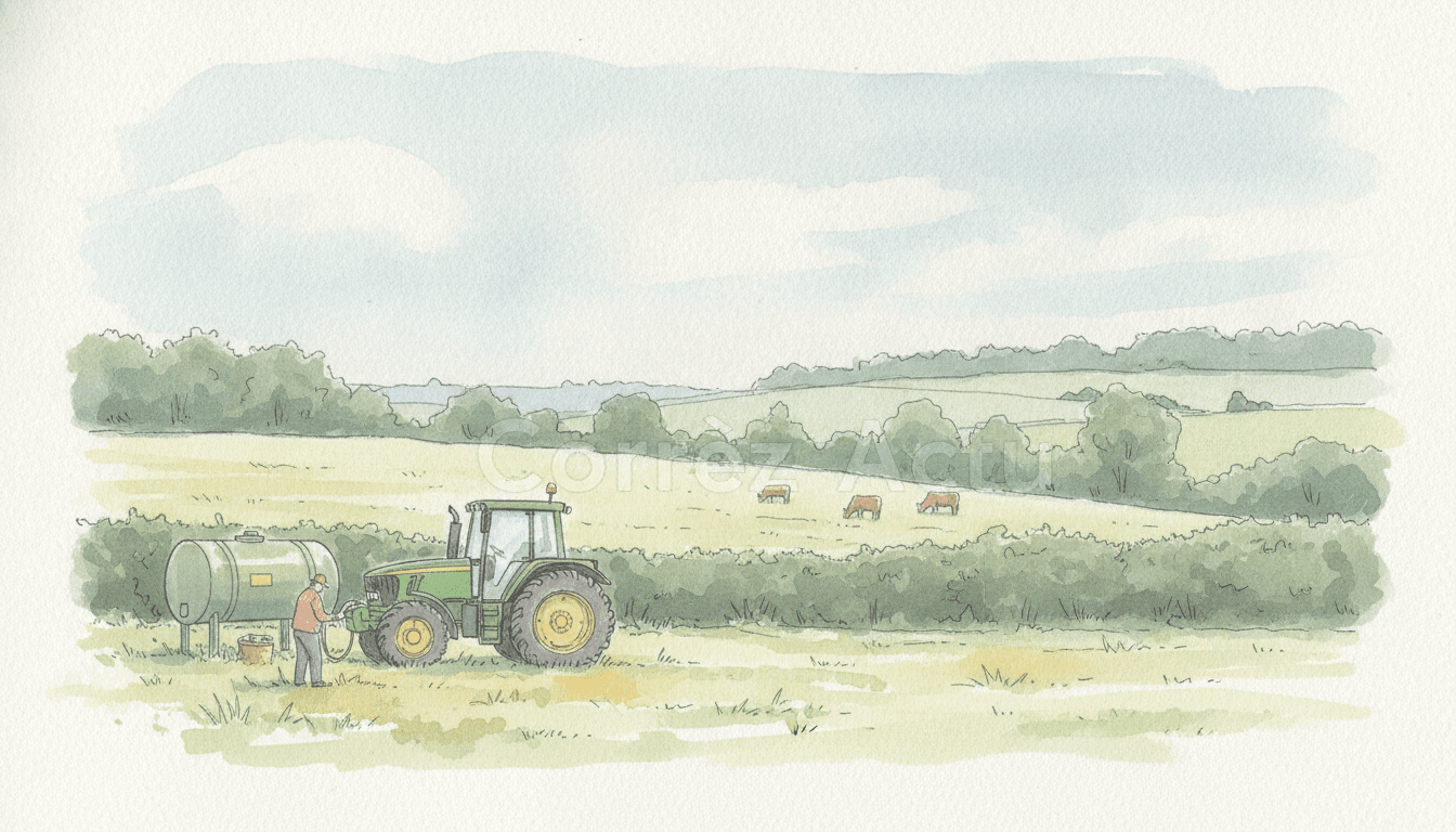 Illustration : Flambée du GNR : les agriculteurs corréziens réclament une aide revalorisée