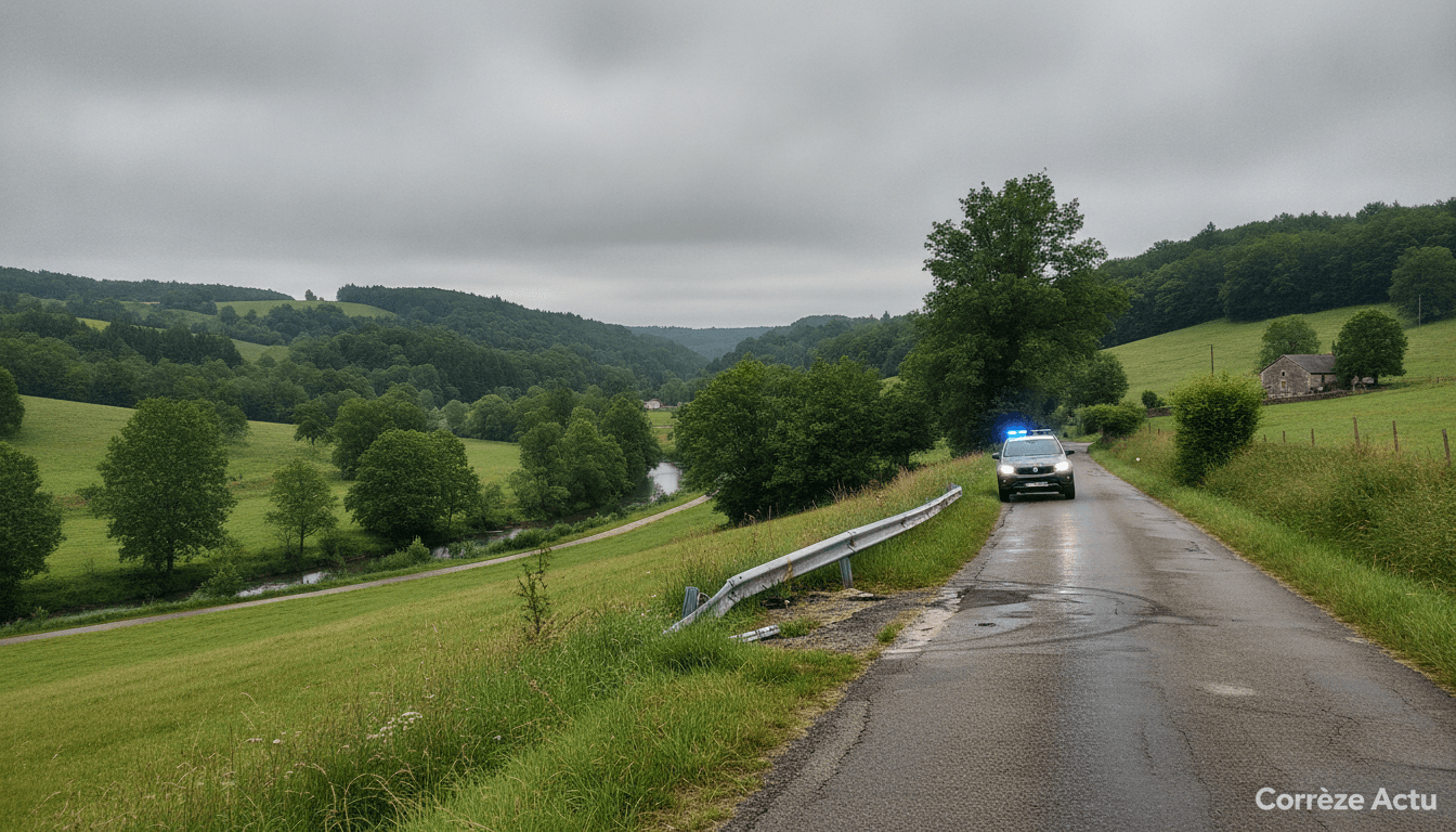 Illustration : Saint-Viance : une moto sort de la route, deux jeunes gravement blessés