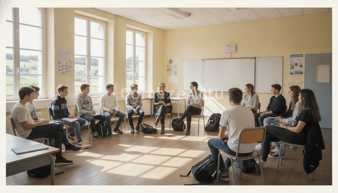 Illustration : Cours interrompus : le gouvernement veut ouvrir des espaces de débat dans les lycées