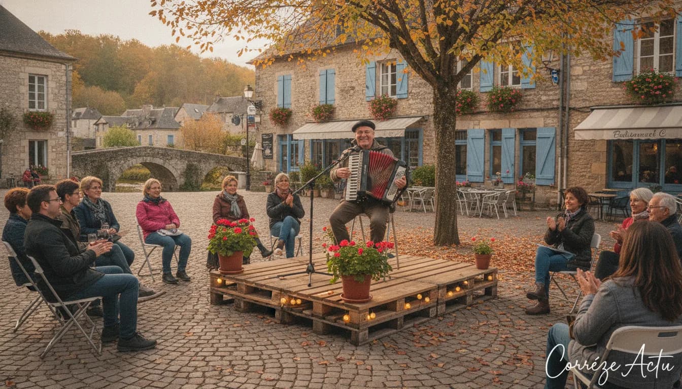 Illustration : L'accordéon fait vibrer Chamberet jusqu'à lundi