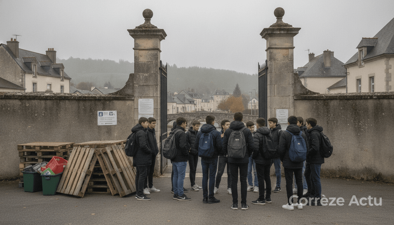 Illustration : Emplois du temps surchargés : les lycéens briviste bloquent Arsonval