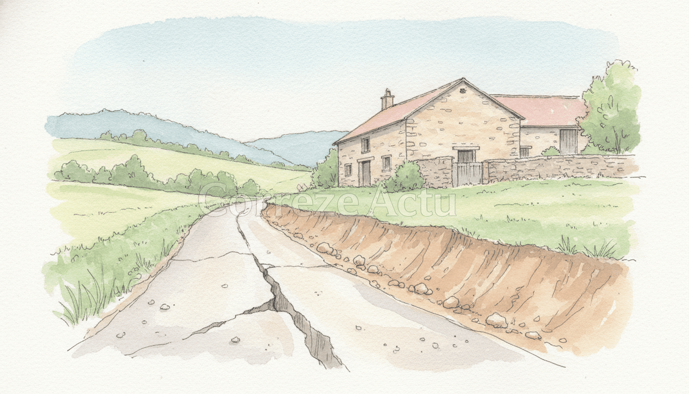 Illustration : Yssandon reconnue en état de catastrophe naturelle
