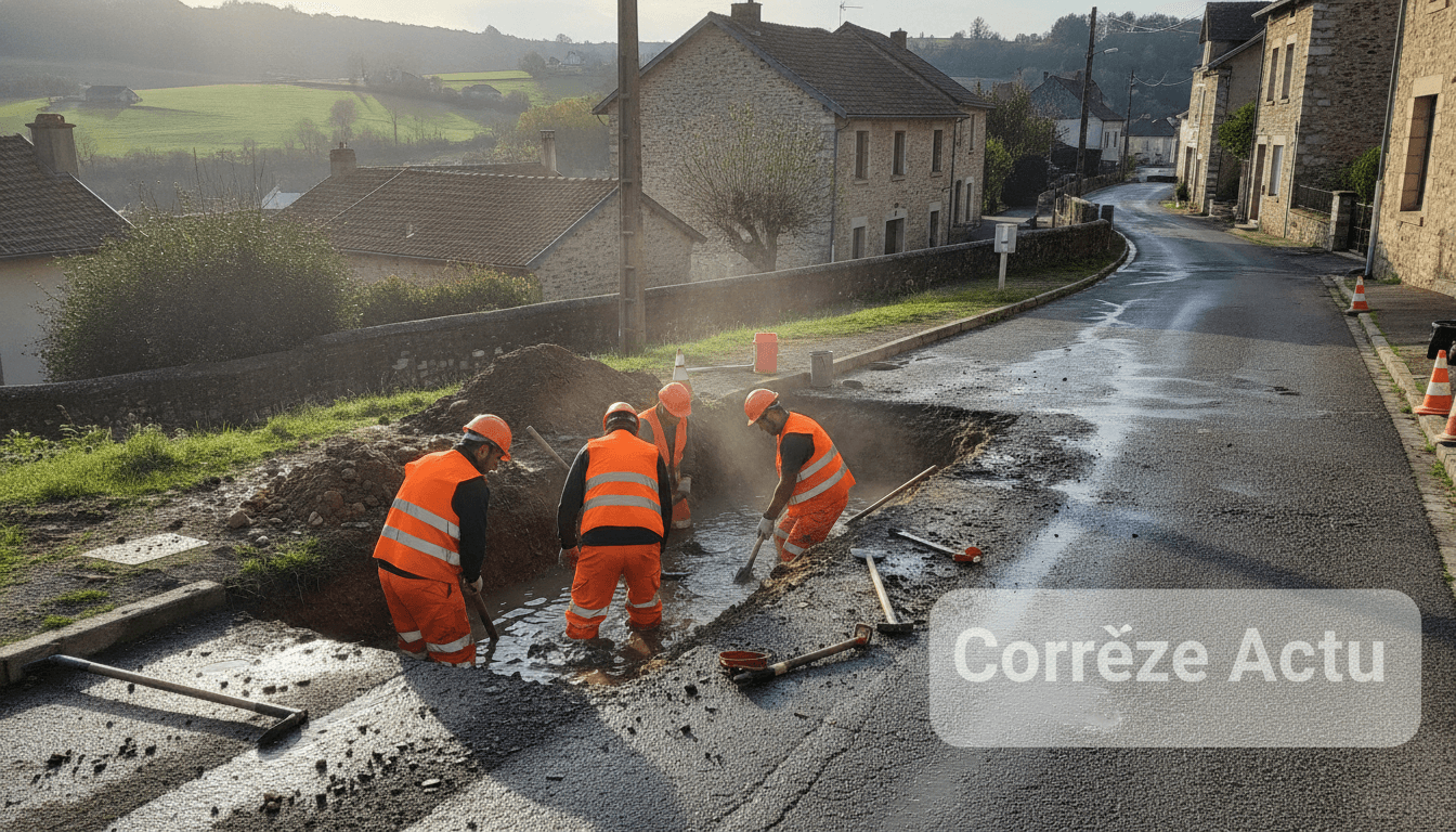 Illustration : Tulle : une canalisation cassée prive plusieurs quartiers d'eau