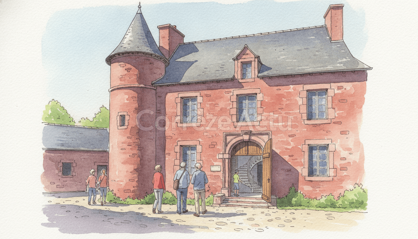 Illustration : Patrimoine : une maison de pierre rouge à Meyssac, un train à conduire à Brive