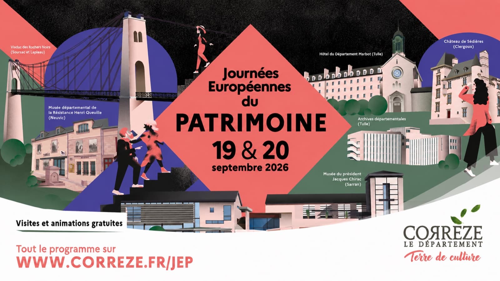 Illustration : Les Journées Européennes du patrimoine les 19 & 20 septembre 2026