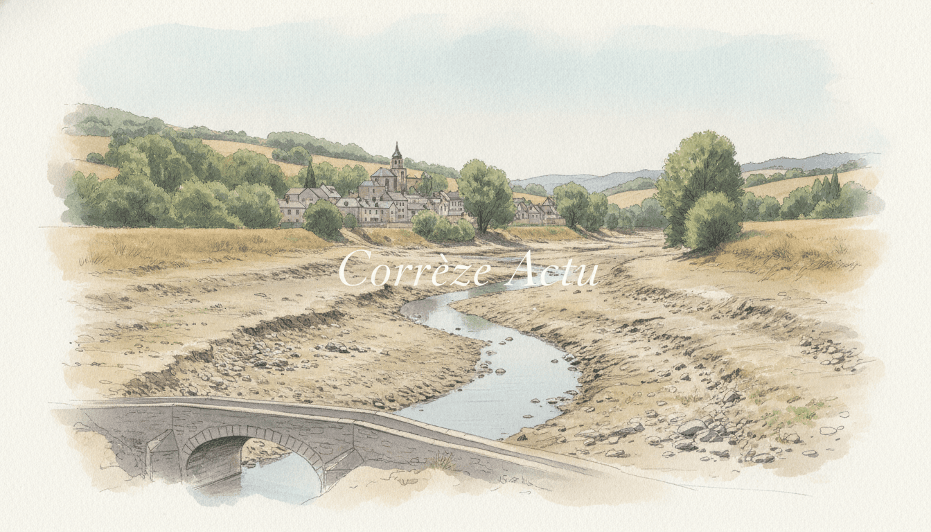 Illustration : Sécheresse : la Corrèze toujours entièrement en crise
