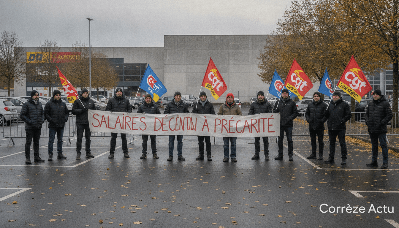 Illustration : Première grève chez Brico Dépôt Brive depuis l'ouverture du magasin