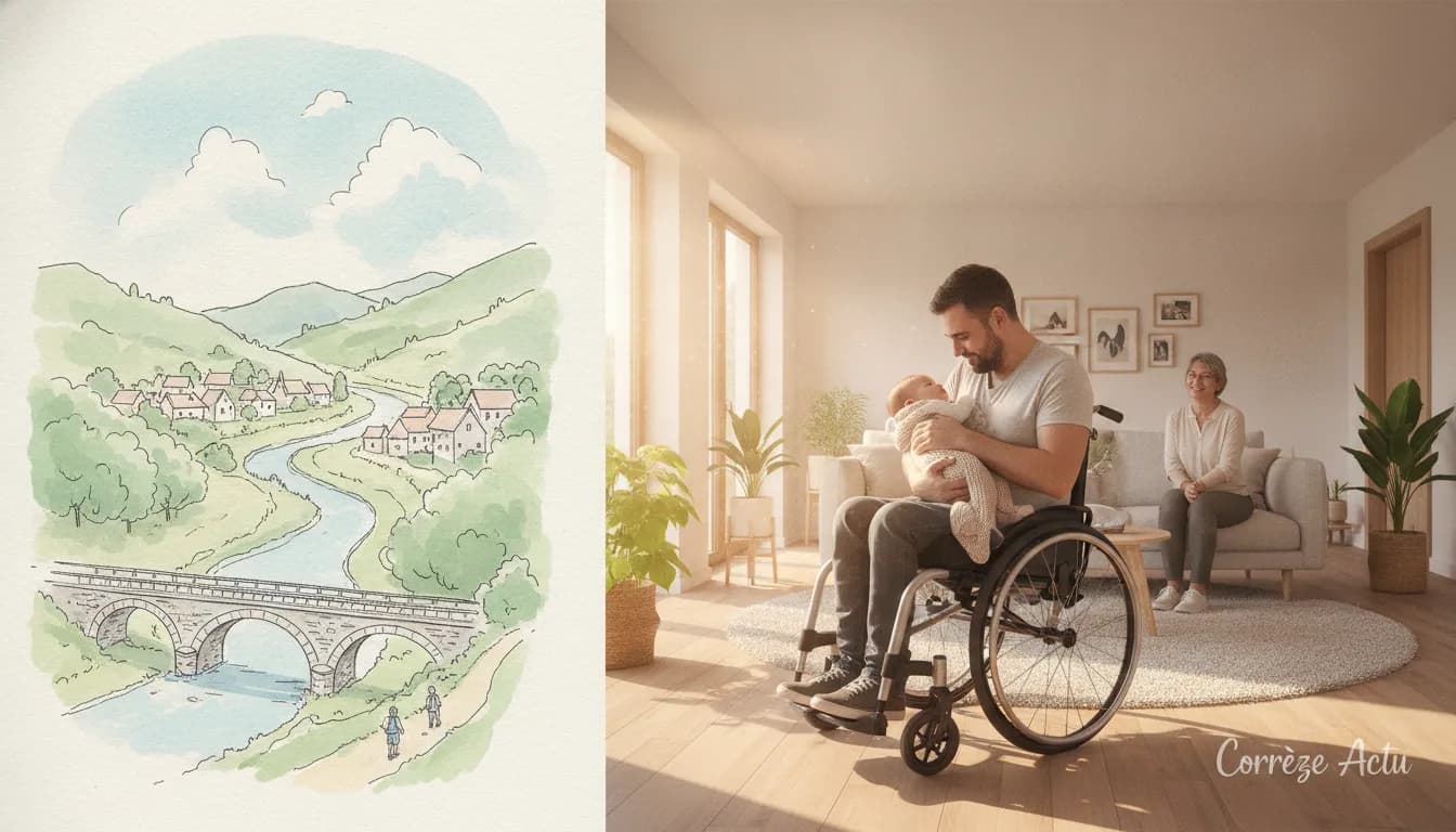 Illustration : Cap Parents 19 : Mathieu Bosredon devient parrain du dispositif qui accompagne les parents en situation de handicap
