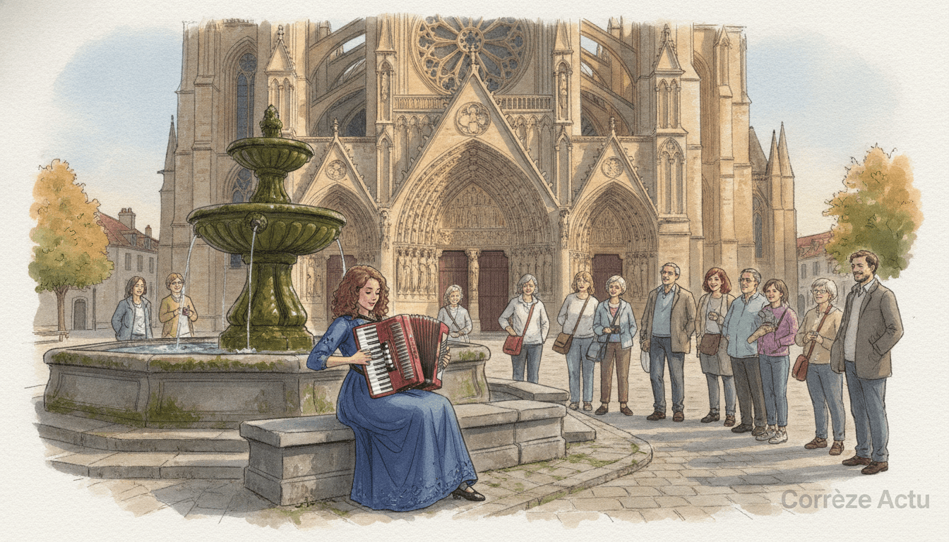 Illustration : Tulle : Christelle de Franceschi lance quatre jours d'accordéon non-stop