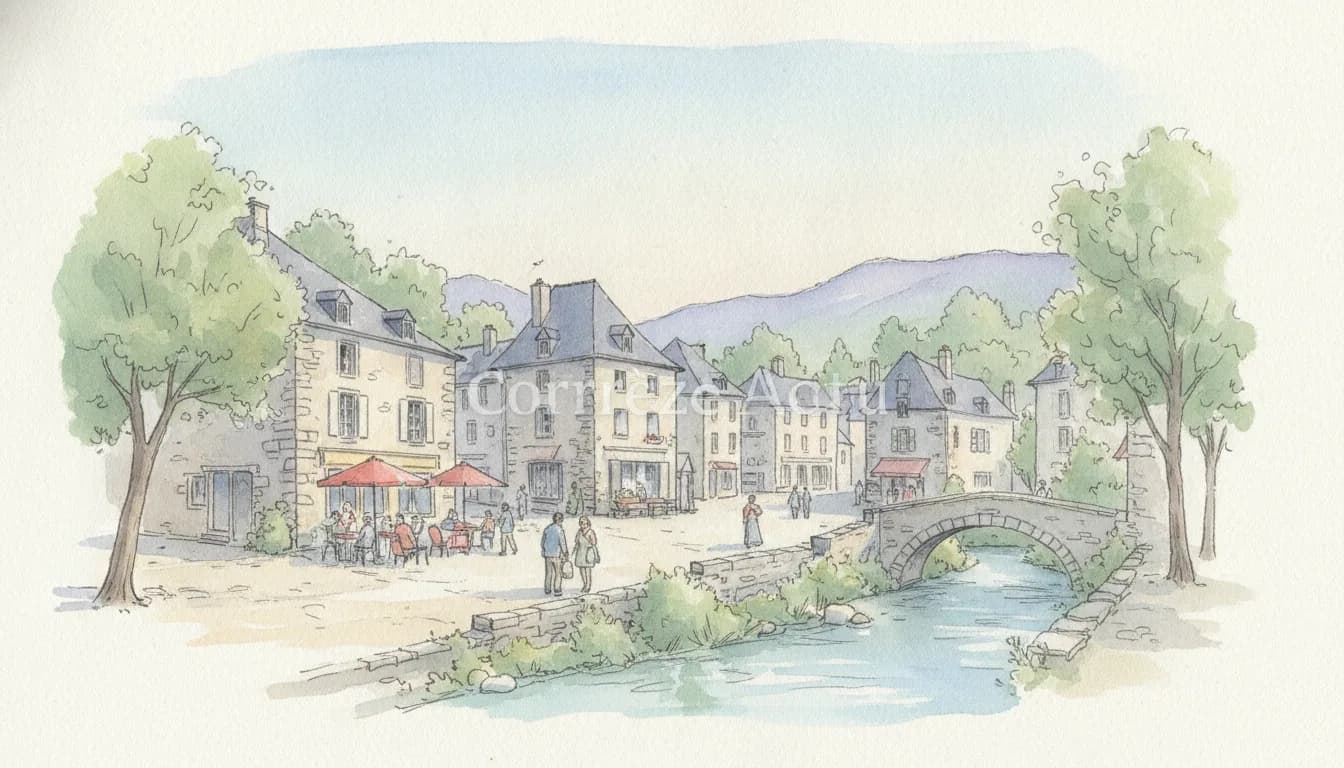 Illustration : Uzerche en Bodega : Boulevard des Airs, Ridsa et Trois Cafés Gourmands en juin
